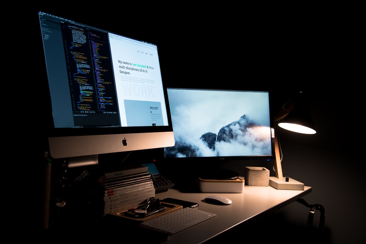 Portfolio digital marketing sur ordinateur portable, exemple de vitrine professionnelle en ligne